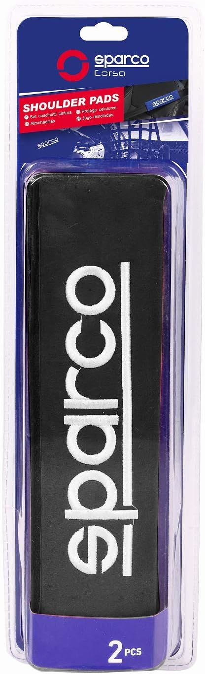 SPARCO SPC1204BK Seat Belt Padding, Black, 2 Units, Nero - Image 5