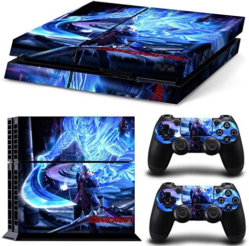 Superbsail Sony Playstation 4 Skin Sticker Vinyl Stickers for PS4 Console x1 Controller Skins x2 by CloudSmart