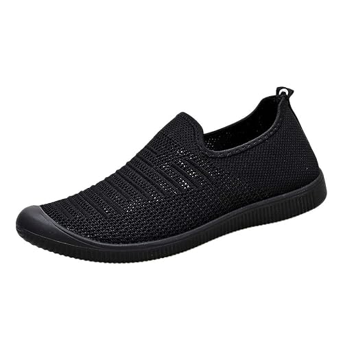 DIKHBJWQ Sommer Sneakers Herren Leichte Sportschuhe Erbsen Wanderschuhe Faule Freizeitschuhe Mesh Laufschuhe Flache Turnschuh