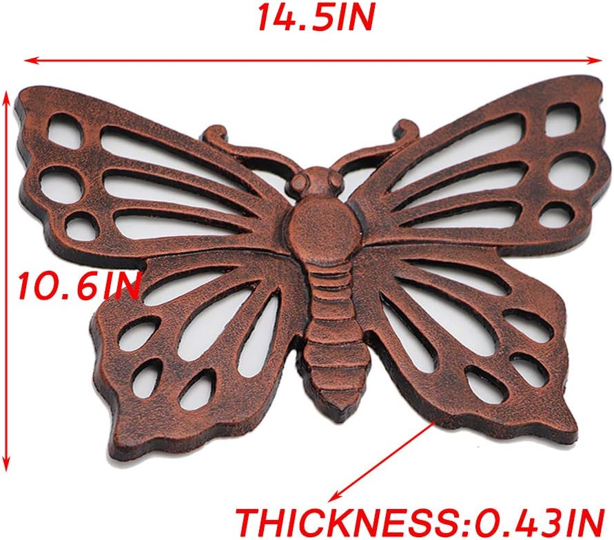 MDLUU Butterfly Stepping Stone, Cast Iron Butterfly Flagstone, Decorative Stepping Stone for Lawn, Yard, Courtyard Entry, Garden Walk Way : Garden & Outdoor