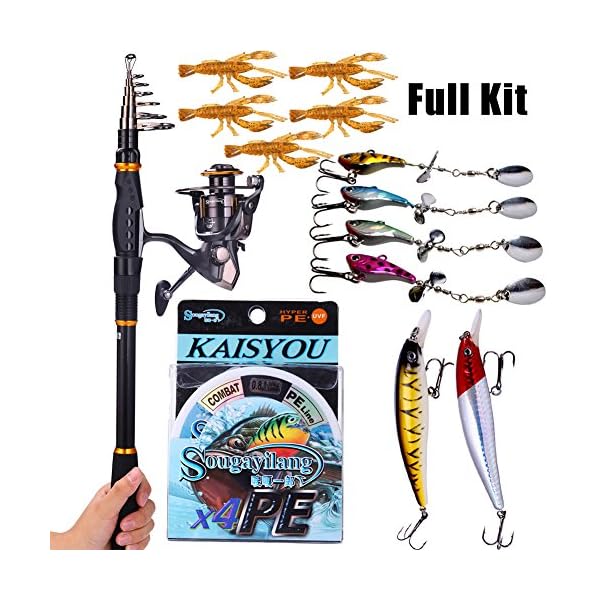 Sougayilang-Fishing-Rod-Reel-Combos-Carbon-Telescopic-Fishing-Rod-Pole-with-Spinning-Reel-Line-Lures-Accessories-Combo-Sea-Saltwater-Freshwater-Fishing-Rod-Kit