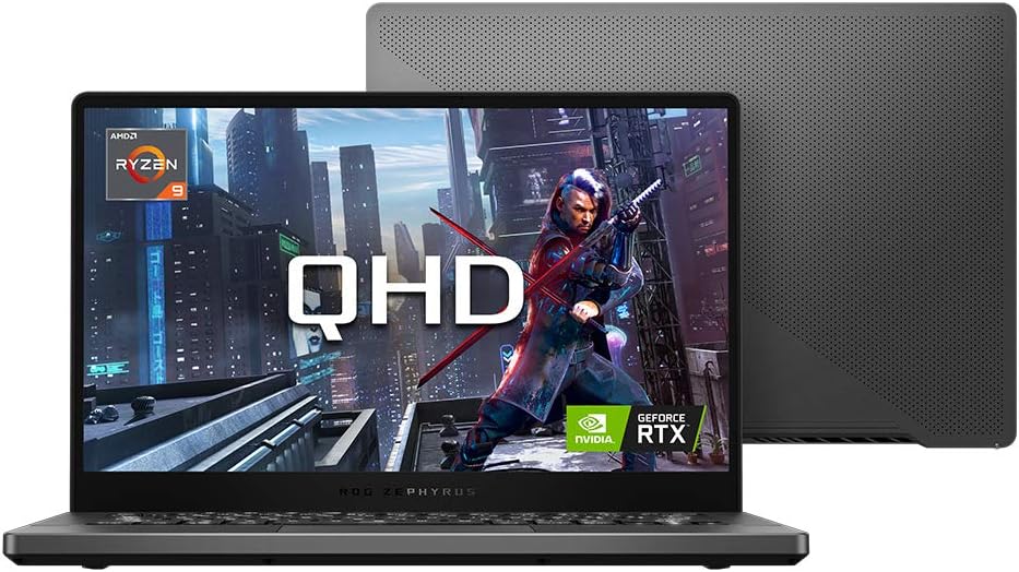 ROG Zephyrus G14 G401IV QHD 14" IPS Level Gaming Laptop (AMD Ryzen 9 4900HS, NVIDIA GeForce RTX 2060 6GB MaxQ, 1TB M.2 NVMe SSD, 32GB RAM, Windows 10)