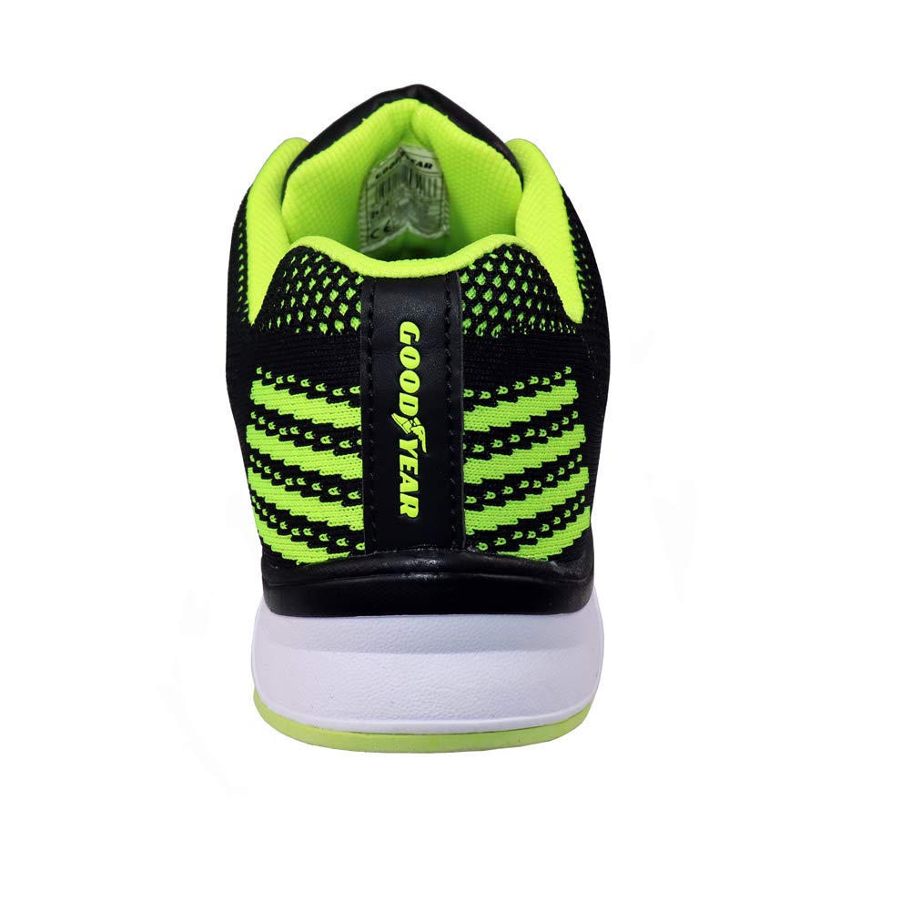 Goodyear Men's Work Safety Sporty Athletic Trainer, Black Green, 9 UK - Image 4