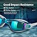 HOOLRO Swim Goggles, Pack of 2, Swimming Goggles,Swim Goggles for Adult Men Women Youth Kids Child, Anti Fog UV Protection Lenses Black Blue By