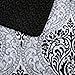 Comfort Spaces Coco 2 Piece Quilt Coverlet Bedspread Ultra Soft Printed Damask Pattern Hypoallergenic Bedding Set, Twin/Twin XL, Black