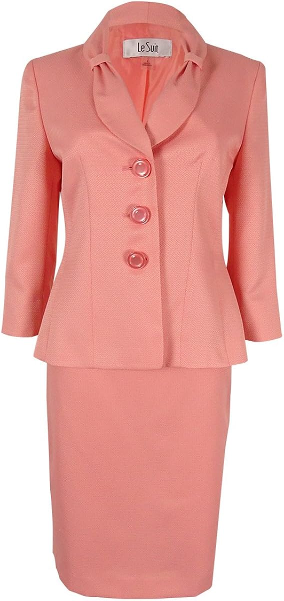 plus size pink skirt suit