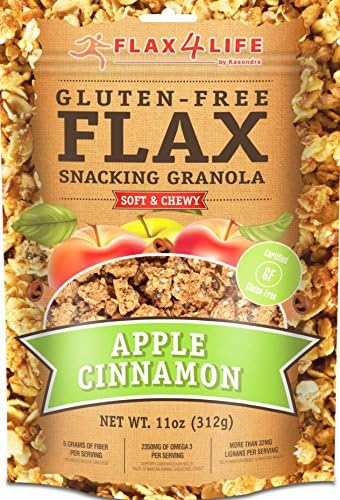 Flax 4 Life Gluten Free Snacking Granola, Apple Cinnamon 11oz