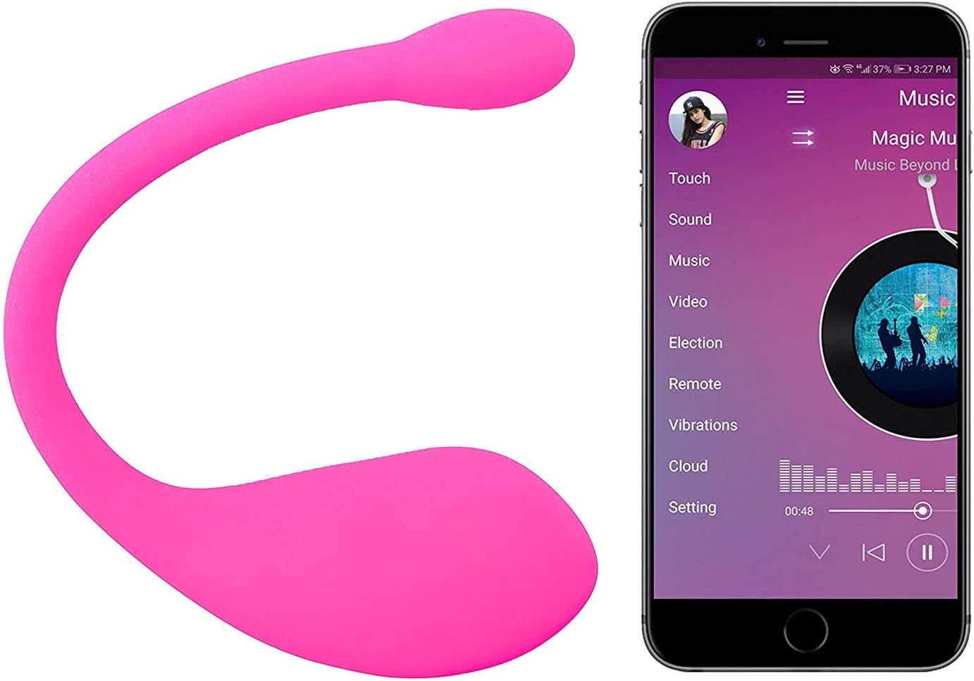 XXJJ Exercises for Beginners & Advanced Women Pleasure Wearable Toy for Female Couple, 9 Frequency C-litorals Toys Waterproof,Long Distance App Bluetooth Remote Control,Silent and Variable Speed