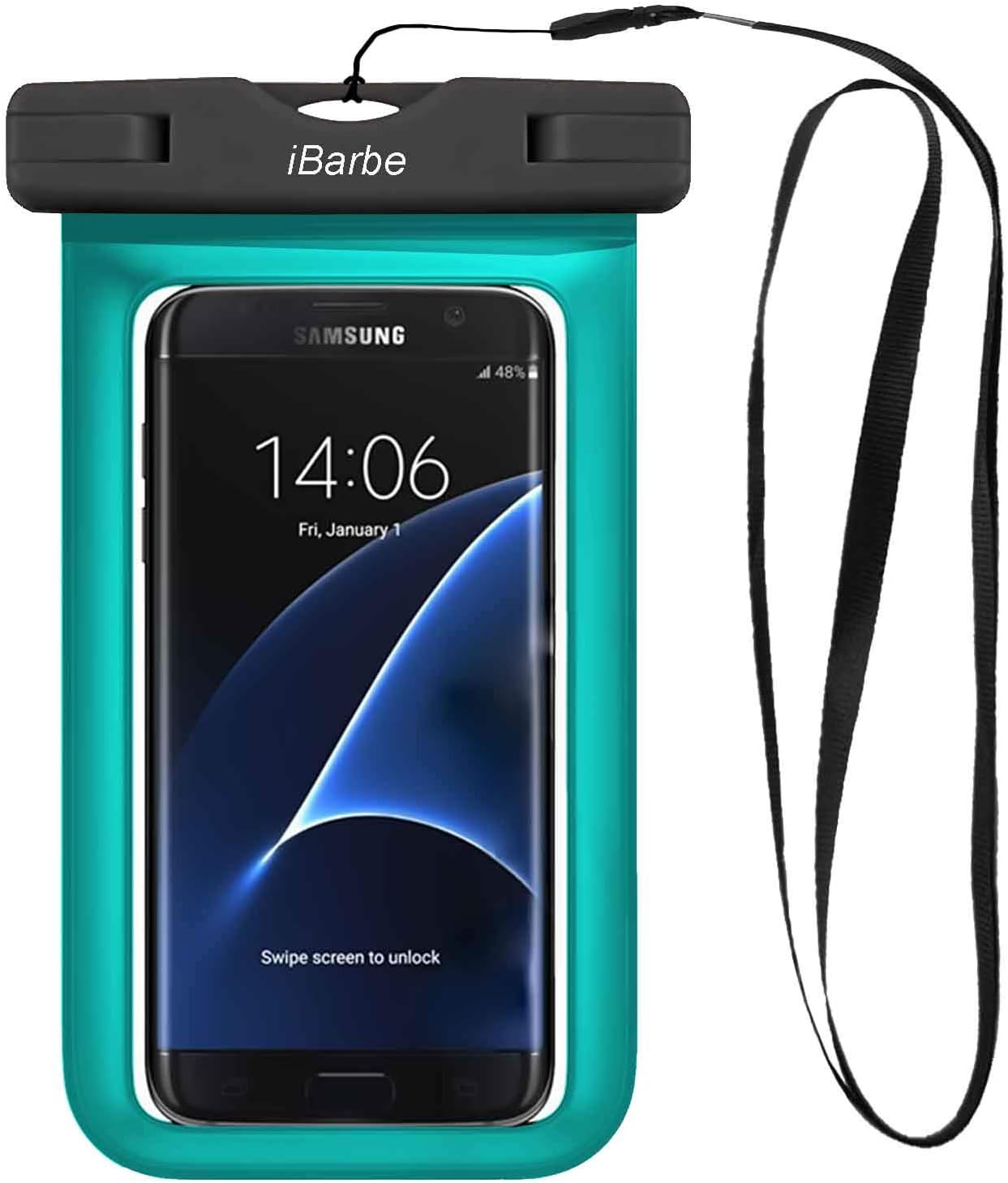 Waterproof Phone Pouch, IPX8 Cellphone Dry Case Bag Compatible with iPhone 11 PRO MAX XS,XR,XS MAX,X 8,7,6s Plus,SE,Galaxy S9,S8+,s7 edge LG,diagonal to 6.3",Snowproof Dirtproof Outdoor Sports-skyblue