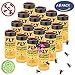 LENKA Best Fly Paper, Sticky Fly Strips, Portable & Effective Flying Insect Killer for Indoor\Outdoor Use - 16 Packs