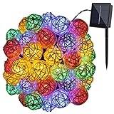GDEALER Solar String Lights 30LED 20ft Solar Powered Starry Fairy Outdoor String Lights Ambiance Lighting for Landscape Patio Garden Bedroom Camping Christmas Party Wedding (1)