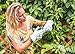 Heavy Duty Goatskin Leather Gardening Work Gloves for Men and Women (M)