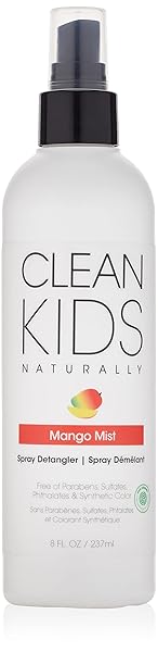 CLEAN KIDS NATURALLY MANGO MIST SPRAY DETANGLER, EWG...