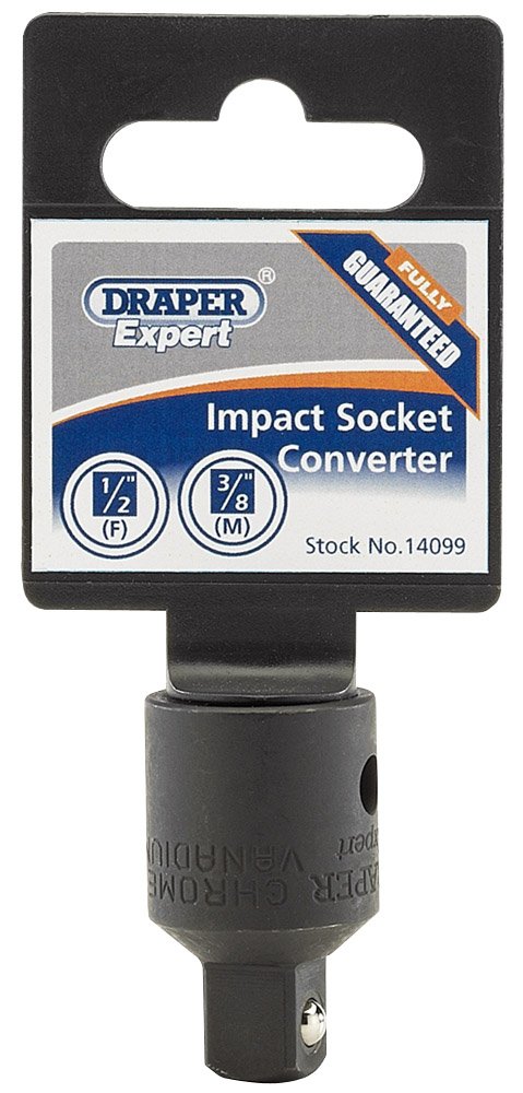 Draper 14099 Expert Impact Socket Converter, 1/2" x 3/8"