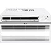 LG 24,500 BTU Window Air Conditioner, 230V, Cools 1,560 Sq.Ft. (39' x 40' Room Size), Quiet Operation, Electronic Control with Remote, 3 Cooling &amp; Fan Speeds, Auto Restart, White