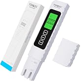 4 in 1 TDS Meter Digital Water Quality Tester TDS/EC/Temperature（&deg;C/&deg;F） | 0-9999 ppm | Accurate and Professional for Drinking Water, Hydroponics, Aquariums, RO Systems, Pool （2026 NEW）