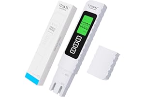 EKOOTIMO 4 in 1 Digital Water Quality Tester - TDS/EC/Temperature（°C/°F）TDS Meter | 0-9999 ppm | Accurate and Professional for Drinking Water, Hydroponics, Aquariums, RO Systems, Pool （2025 New）