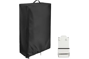 Rilime Cover for Pilates Reformer,Waterproof Dustproof Reformer Pilates Machine Cover,420D Foldable Pilates Reformer Machine Cover with Windproof Drawstring for Home Gym Indoor-25 L x 15" W x 45" H