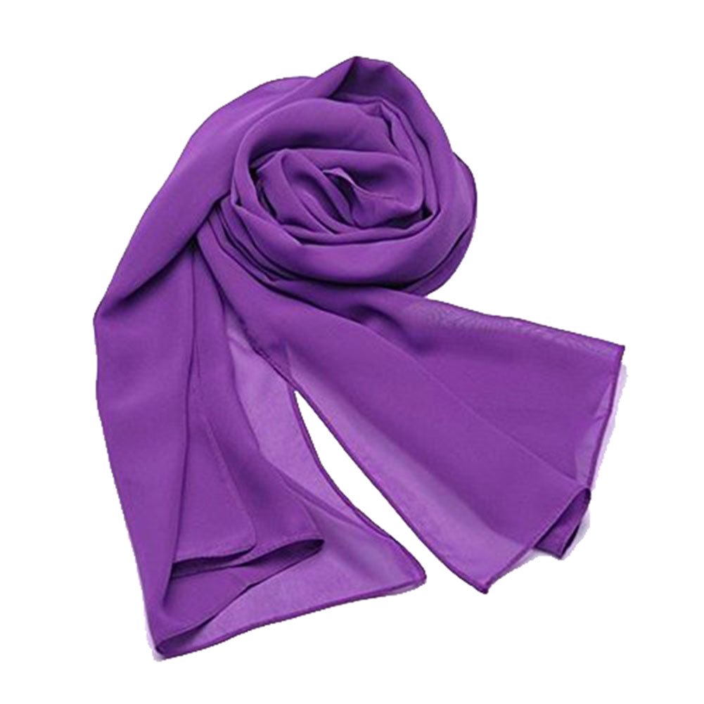 Photo 1 of Ld Dress Women'S Wedding Bridesmaids Prom Dress Chiffon Sash Shawl Stole Wrap Purple, 18" X 70"