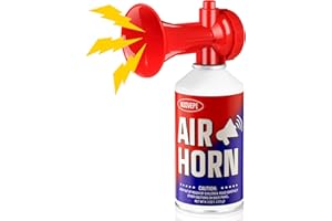 NUOVEPE Air Horns for Safety 8.3oz, Boat Horn Marine Coast Guard Approved(120 dB), Air Horn for Dogs, Airhorn for Bears, Airhorns Loud (1 Pack)