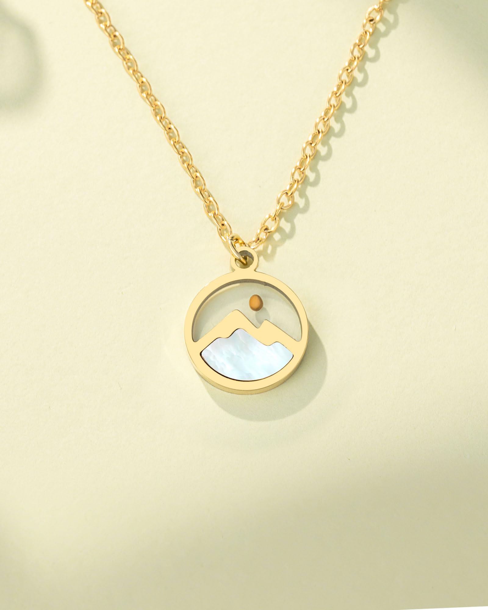 Eryuor Silver/Gold Moving Mountains-Mustard Seed Faith Necklace for Women Teens