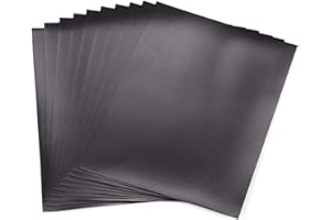 Briartw 10 Sheets Rubber Soft Magnet Sheet for Metal Cutting Dies Storage, Crafts Tool Scrapbooking Arts and Crafts Flexible Placement Mats, 3mm 6.85x5inches