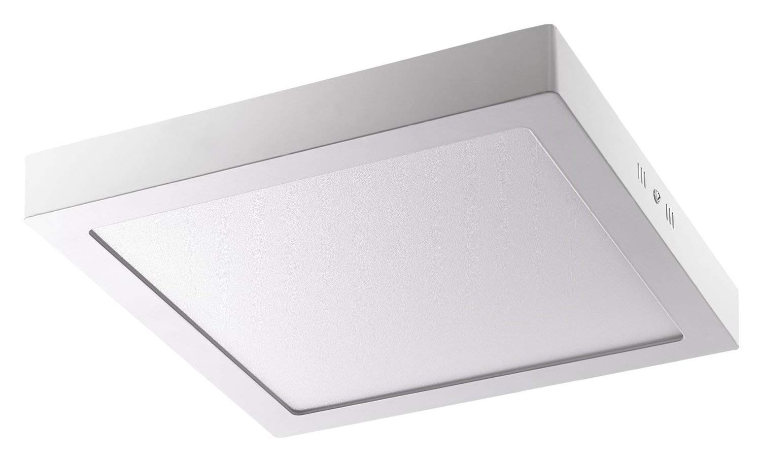 Alco 9230 LED Ceiling Light, Square, Approx. 30 x 4 cm, Silver, Metal, 30 x 30 x 3.5 cm