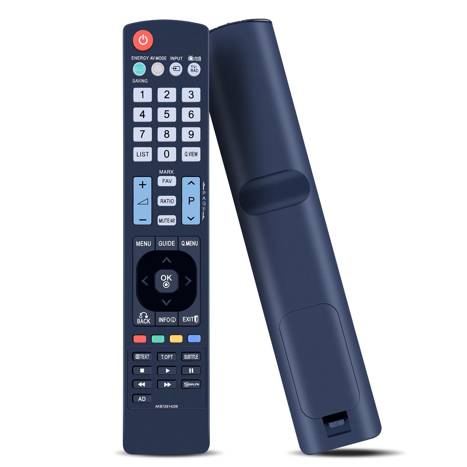 AKB72914209 Replacement Remote Control for LG TV Compatible with 42LD550 32LD790 32LE5500 42LD690 42LE7300 47LE7300 42LE850 N 42LE8800 42LE8900 47LD690 47LD790 32LD490 32LD690