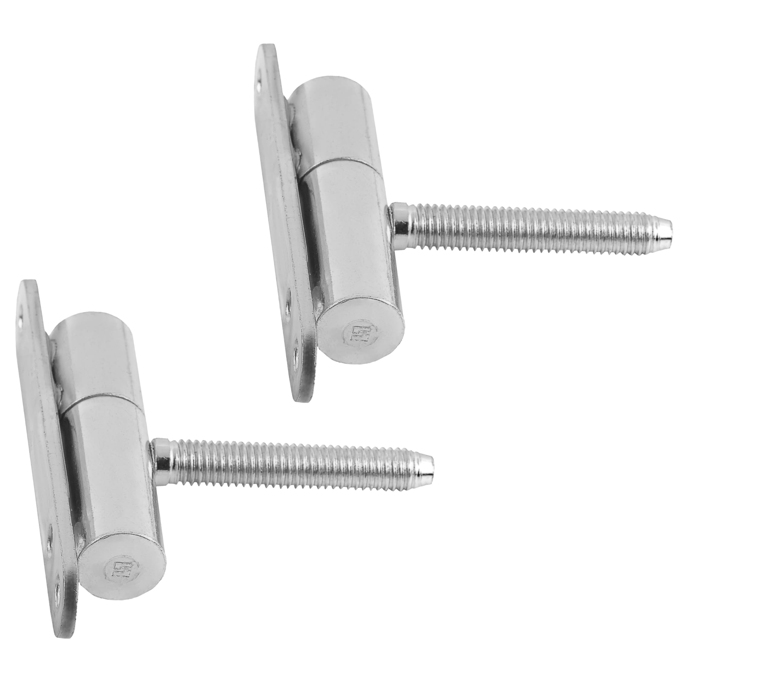 Gedotec Renovation Hinges | 2 Pieces | Galvanized Metal Screw-On & Drill-in Hinges for Wooden Doors & Frames | Made in Germany