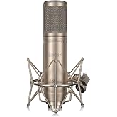 iCON Pro Audio Artemis 34mm Condenser XLR Microphone with Shock Mount | 34mm Gold-Sputtered Capsule Low-Noise XLR Microphone for Studio Vocals