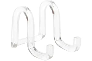 Plymor Clear Acrylic Ribbon-Style Display Easel, 1.875" H x 1.75" W x 2.625" D
