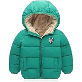 Mfmiudole Baby Boys Girls Winter Coats, Thick Hooded Down Kids Infants Toddlers Winter Warm Jacket Outerwear for 1-7 Years