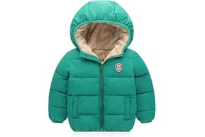 Mfmiudole Baby Boys Girls Winter Coats, Thick Hooded Down Kids Infants Toddlers Winter Warm Jacket Outerwear for 2-7 Years