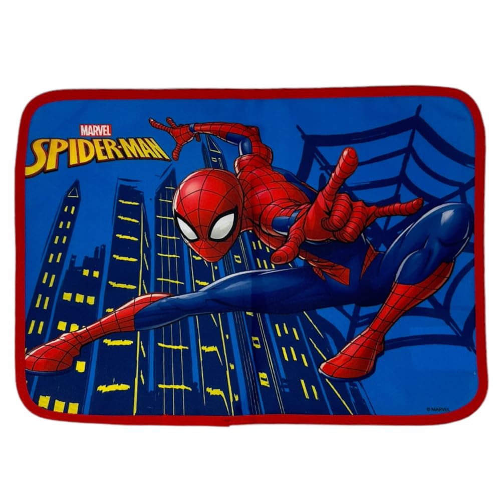 Waterproof Fabric Placemat Table Mat Washable Heat Resistant Non Absorption 40x30cm 100% Polyester (Spiderman) โ image 1