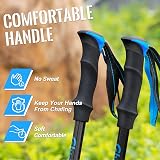Glymnis Walking Poles 2 Pack Collapsible with Quick Lock System 110-130cm view 7