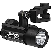 Nightstick NSP-4640B Forge&trade; Helmet-Mounted Multi-Function Flashlight | Compact single-cell helmet light - Hard hat mounting brackets included - Multi-mode tactical push button switch
