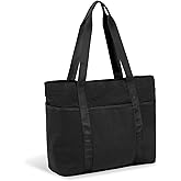 Tote Bag for Women with Zipper, Convertible Travel and Work Shoulder Bag, Large Teacher Tote Bag with Luggage Strap