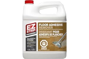 EZ Strip Floor Adhesive Remover - Professional Fast Working Gel Strips Multiple Layers - Removes Tough Mastics and Constructi