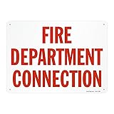 SmartSign "Fire Department Connection" Sign | 10" x