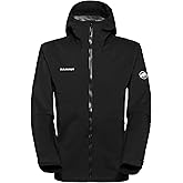 Mammut Mens Outdoor Hardshell Hooded Jacket, Waterproof and Breathable Rain Shell for Hiking and Everyday
