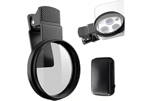 BSSYMAY 52mm cpl Filter for Phone with Clip filtro polarizador para celular Clip-On Cpl Camera Lens Filter Kit, Upgrade 52MM Filter, Polarized Lens for iPhone Samsung and Other Brands Smart Phones (1 Pack)
