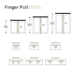 Satanga Edge Finger Tab Pulls for Cabinets