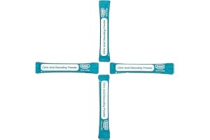 Gevi Household Ice Maker Descaling Powder | 4 Use & Individually Packed for Each Use | Organic Citric Acid Descaler Compatible with All Major Brands