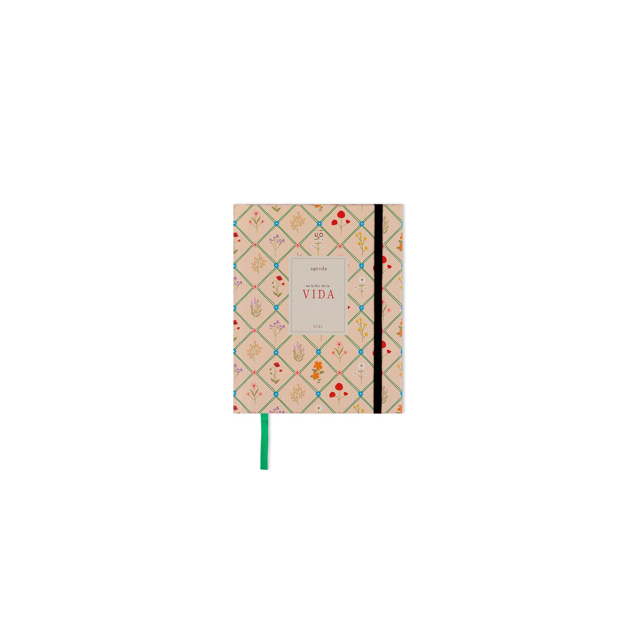 UO In the Flower of Life Mini Week to View Yearly Diary: Starts in January 2024 and ends in December 2024, Hardcover, 180 Degree Super Convenient Opening, Flowers
