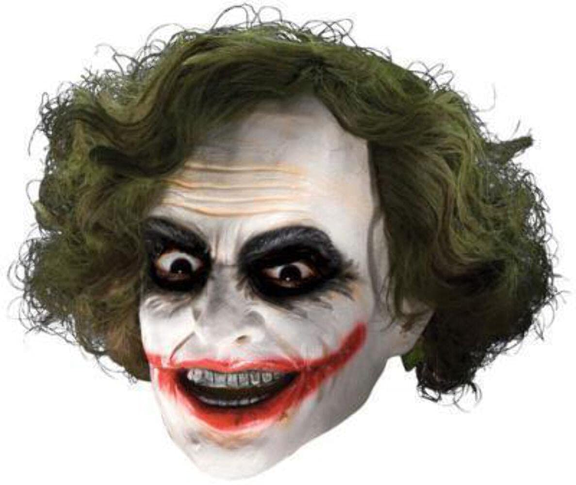 Rubies 4526NS Official The Joker Clown Mask with Hair, Adult's, One Size Halloween