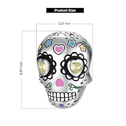 VALGACLS Colorful Skull Charm for Bracelets