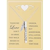 Ankiyabe Sympathy Memorial Necklace - Forever in My Heart Condolence Gifts for Loss of Loved One Bereavement Gifts