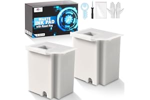 SUBLIMAKER Waste Ink Pad Replacement for Ecotank ET-4800 ET-2800 ET-2803 ET-2720 ET-2400 ET-4700 ET4800 ET2800 ET2803 ET2720 ET2400 Printers, Waste Ink Pad Maintenance Box (2 Packs)