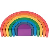 TickiT Wooden Rainbow Architect Arches - Nesting Puzzle - Stacking Blocks for Ages 1+