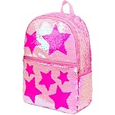 Sequin School Backpack for Girls Boys Kids Cute Kindergarten Elementary Book Bag Bookbag Glitter Sparkly Back Pack